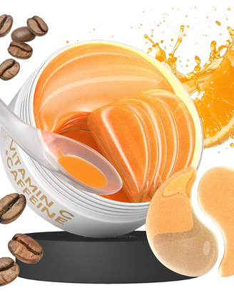 Patch Occhi Vitamina C e Caffeina (30 Paia) - Nuov
