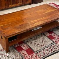 Tavolino basso indiano in massello di sheesham