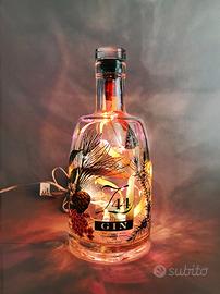 Bottiglia GIN Z 44 trasformata in lampada