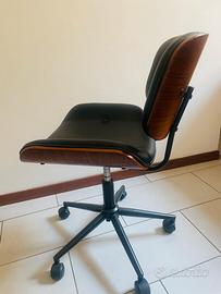 Sedia da ufficio con ruote stile vintage