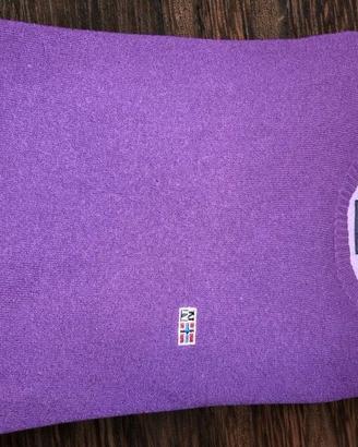 maglione napapijri lana viola "L"