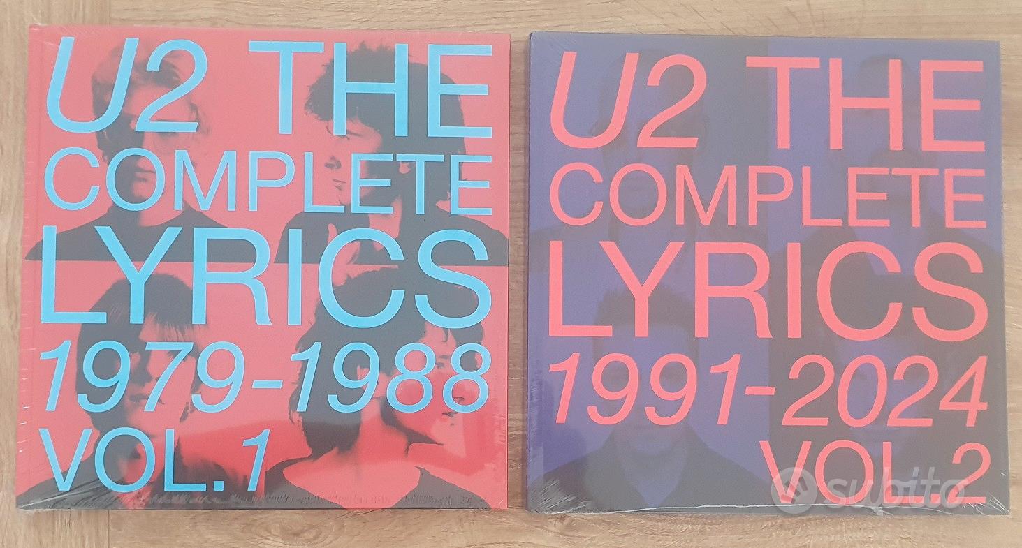 U2 the complete lyrics 2 volumi sigillati - Musica e Film In
