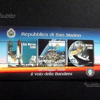 San Marino foglietto "il volo della bandiera"