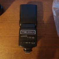 pacchetto combo Flash TTlite e Obiettivo Canon Fd 