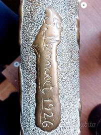 Scultura in Rame Su Bossolo 1926 Maestro Mannucci