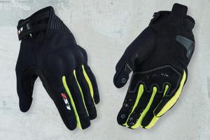 Guanti ls2 dart 2 man gloves black h-v yellow