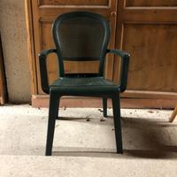 Sedie da esterno (plastica) Grosfillex verde scuro
