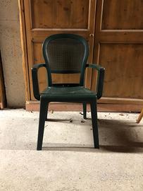 Sedie da esterno (plastica) Grosfillex verde scuro