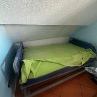 Letto doppio estraibile singolo a scomparsa