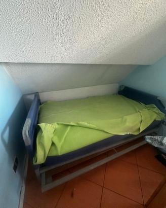 Letto doppio estraibile singolo a scomparsa