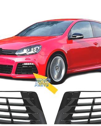 GRIGLIE NEBBIA VOLKSWAGEN VW GOLF 6 08-12 R20 NERO