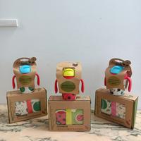 3Set NUOVI Portamerenda+Borraccia 300ml in Bamboo