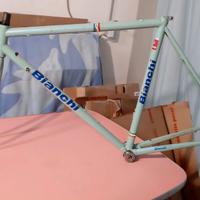Telaio Bianchi Cromoly Columbus aero 52 vert.53 or