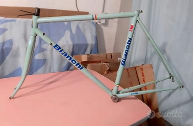 Telaio Bianchi Cromoly Columbus aero 52 vert.53 or