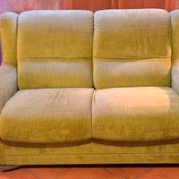 Divano Verde 2 Sedute Vintage