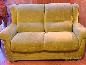 Divano Verde 2 Sedute Vintage