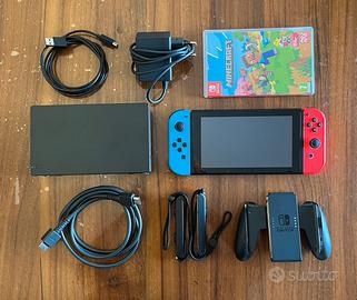 Nintendo switch full accessori con Minecraft
