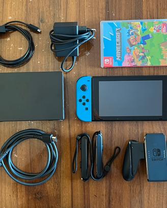 Nintendo switch full accessori con Minecraft