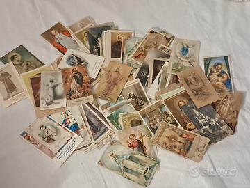 lotto di oltre 100 santini antichi 