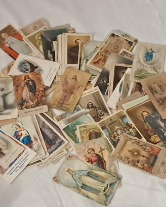 lotto di oltre 100 santini antichi 