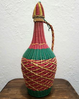 Bottiglia VIRESA in Vetro con Corda Plastificata
