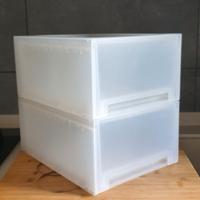 2 cassetti in plastica impilabili IKEA