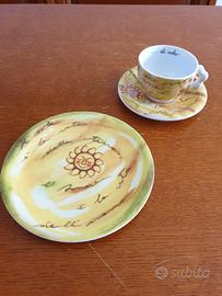 Tazza cappuccino Al volo Thun con piattino dolci