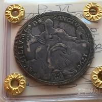 Mezzo scudo 1796 Pio VI, anno XXII