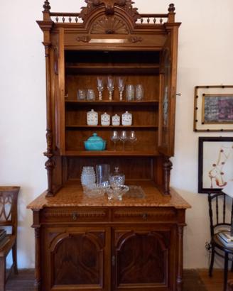 "credenza a due corpi"