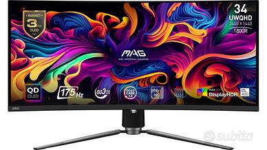 MSI mag 341CQP monitor OLED come nuovo