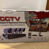 KIT VIDEOSORVEGLIANZA h264 CCTV 4 CANALI