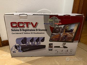 KIT VIDEOSORVEGLIANZA h264 CCTV 4 CANALI