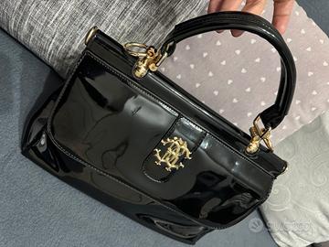 Borsa, Roberto Cavalli, colore vernice nera