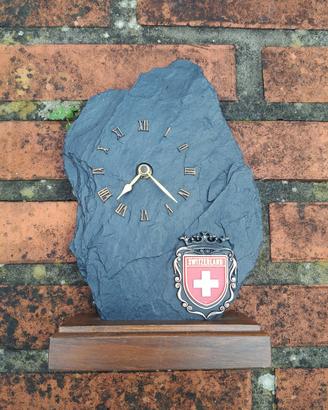 Orologio da tavolo in ardesia 