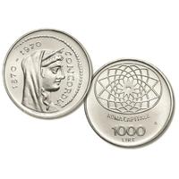 1000 Lire Argento - Roma Capitale (1870-1970)