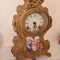 Orologio da tavolo vintage in bronzo