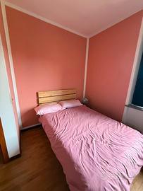 letto una piazza e mezza con doghe + materasso