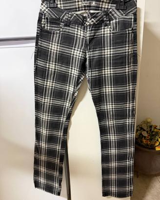 Pantaloni Terranova quadri donna