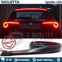 SPOILER LED Posteriore Auto in CARBON Striscia LED