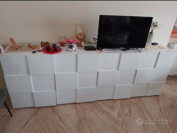 madia a 4 ante Mondo convenienza "Dama" bianco 