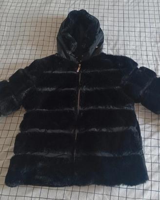 piumino donna in pelliccia sintetica  