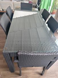 Tavolo da giardino 220x80