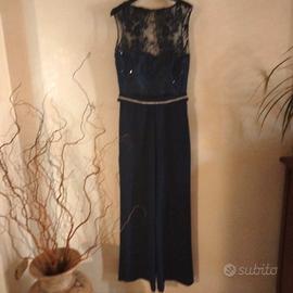 tuta blu elegante 