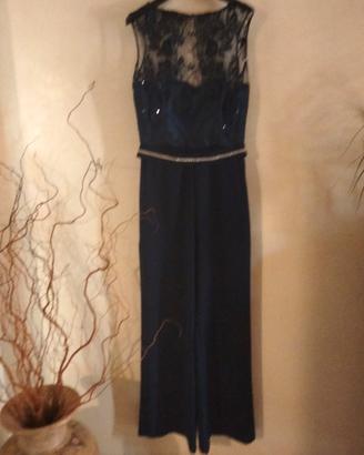 tuta blu elegante 