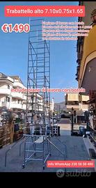 Trabattello ponteggio alto 7.10 base 165/75