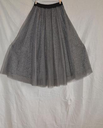 Gonna double face con la cintura