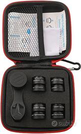 Kit di lenti per smartphone con custodia rigida 