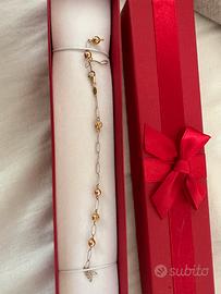 Bracciale in oro e argento