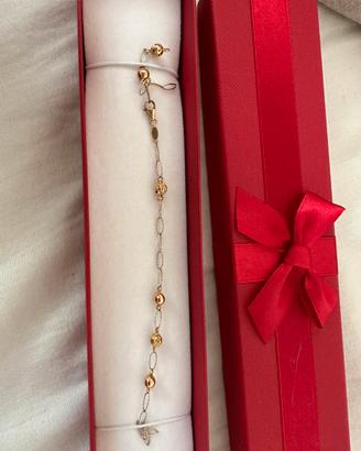 Bracciale in oro e argento