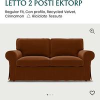 Fodera per divano letto 2 posti ektorp